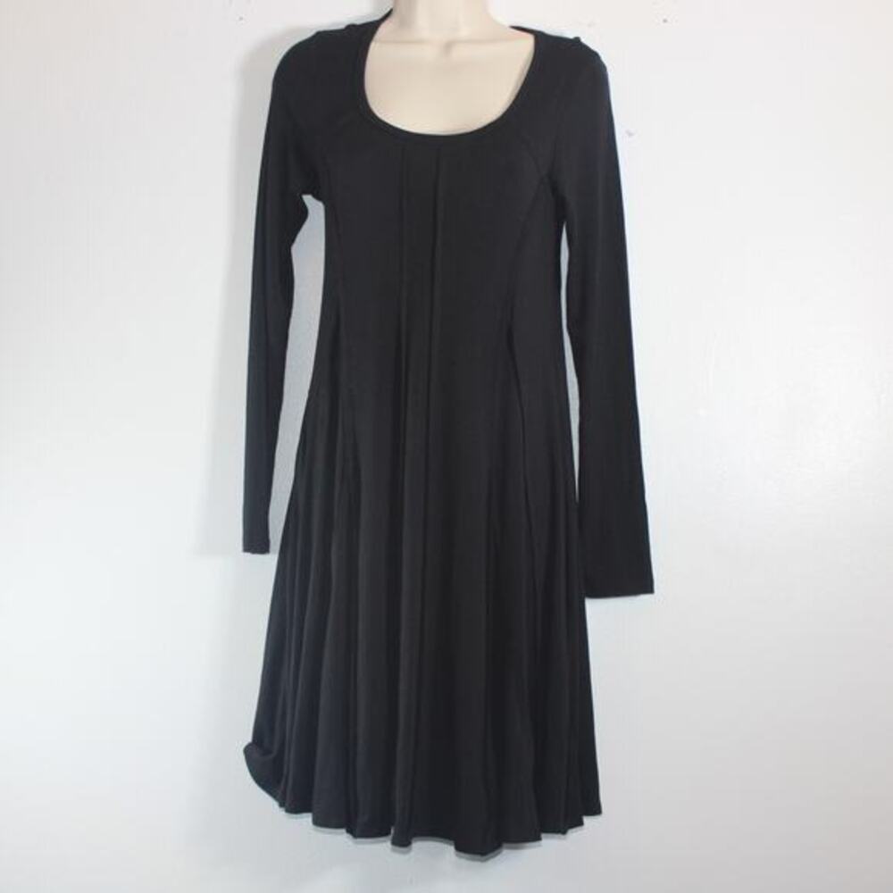 Karen‎ Kane Black Long Sleeve Fit & Flare Midi Dress Women’s Small